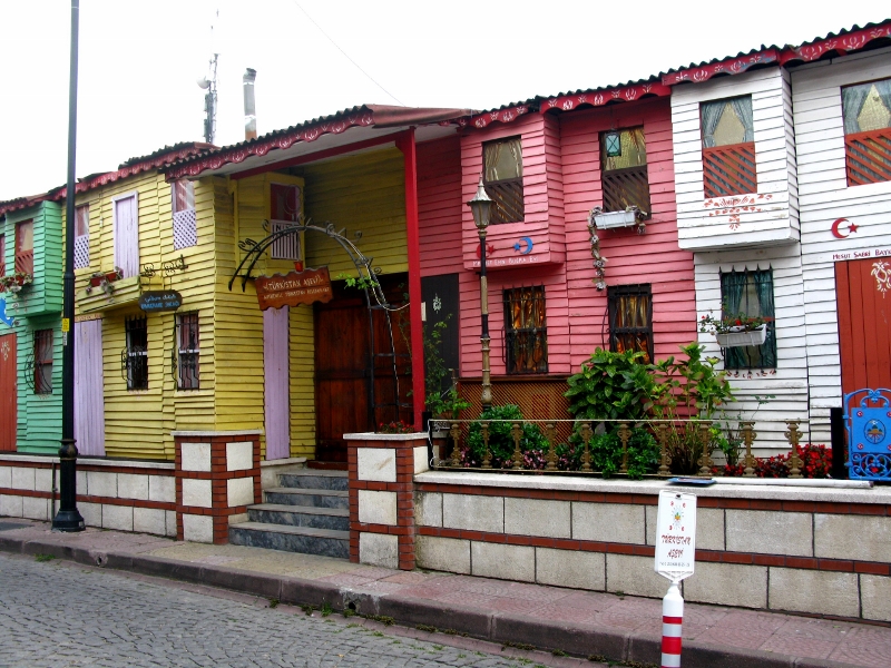 colourful houses in istanbul