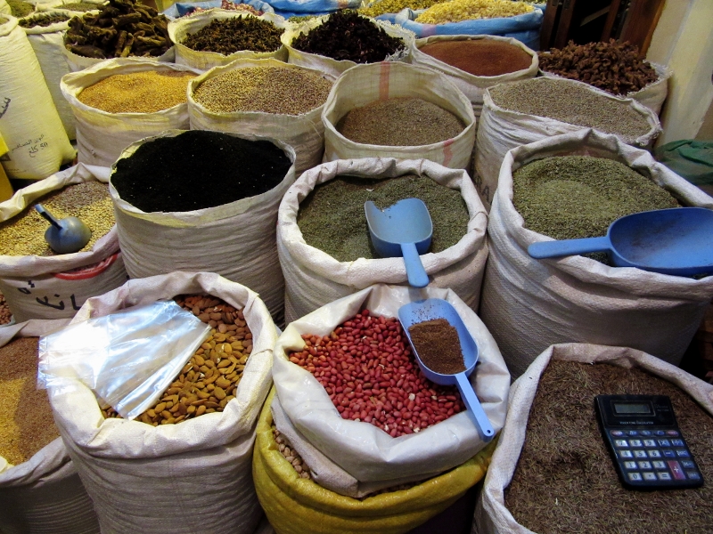 Marrakesh souk spices